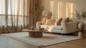 cozy minimalist living room