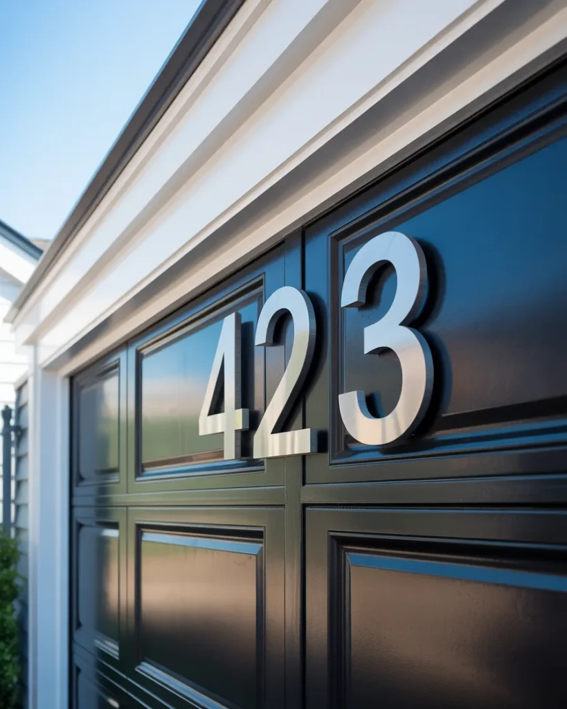 Architectural Address Display Door