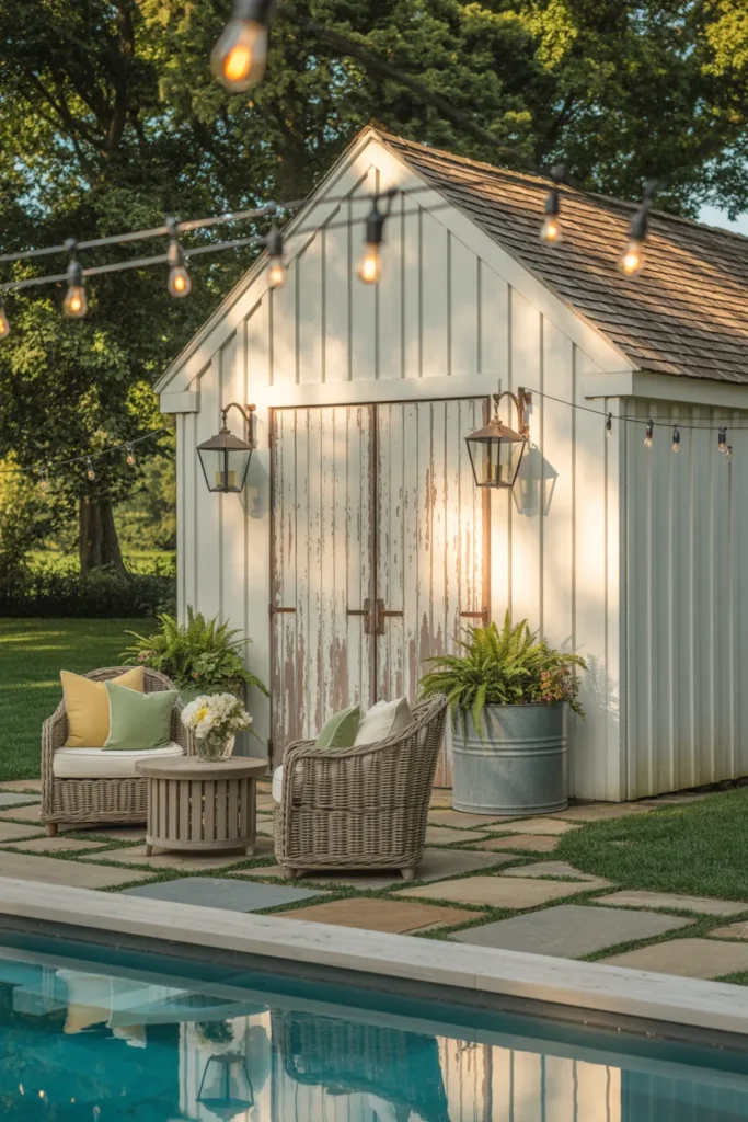 Farmhouse Pool Shed