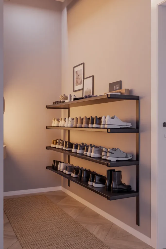 Floating Shoe Shelf