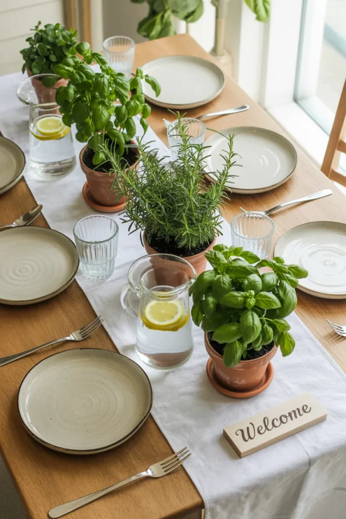 Fresh Herb Table