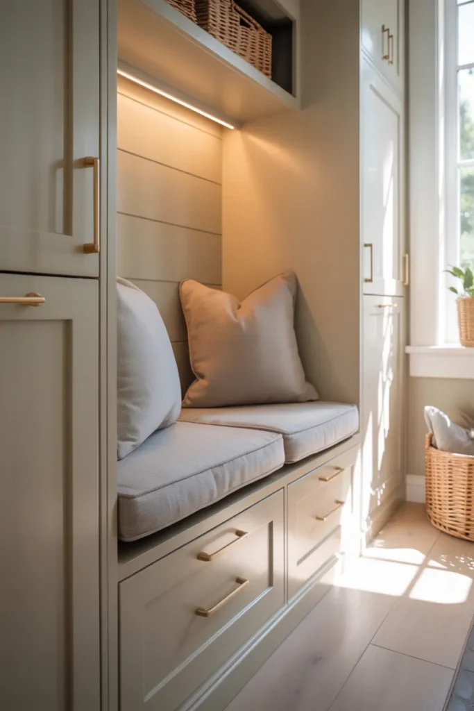 Hidden Cabinet Bench