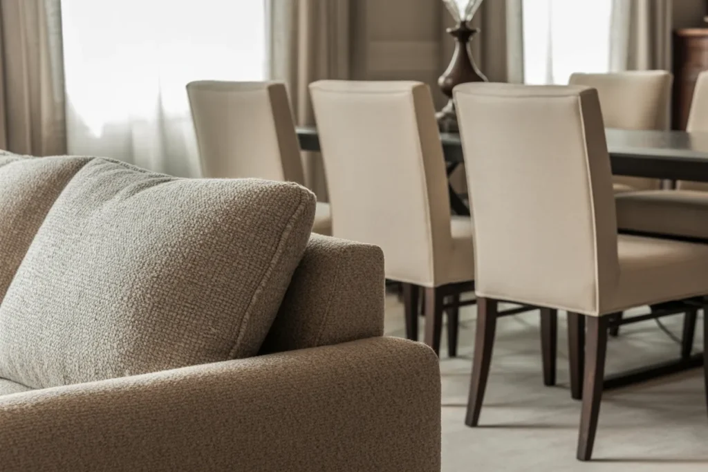 Material Shift at Furniture Boundary