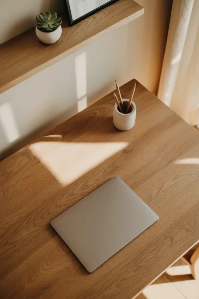 Minimalist Desk Organization