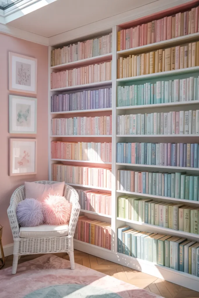 Pastel Rainbow Reading Room