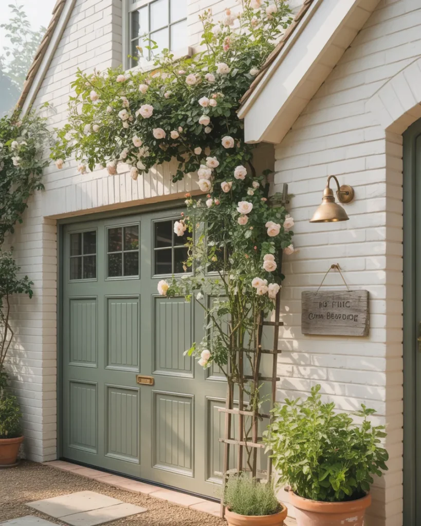 Sage Green Cottage Door