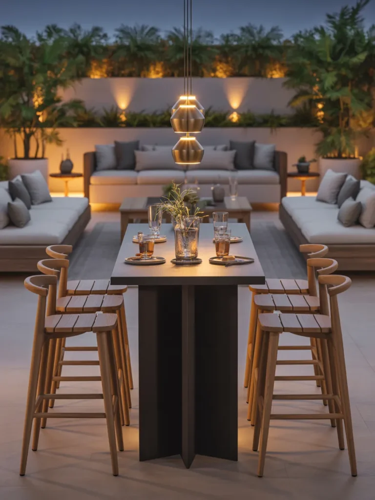 Standing Height Bar + Seating Mix