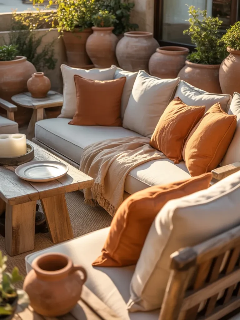 Warm White + Terracotta Palette