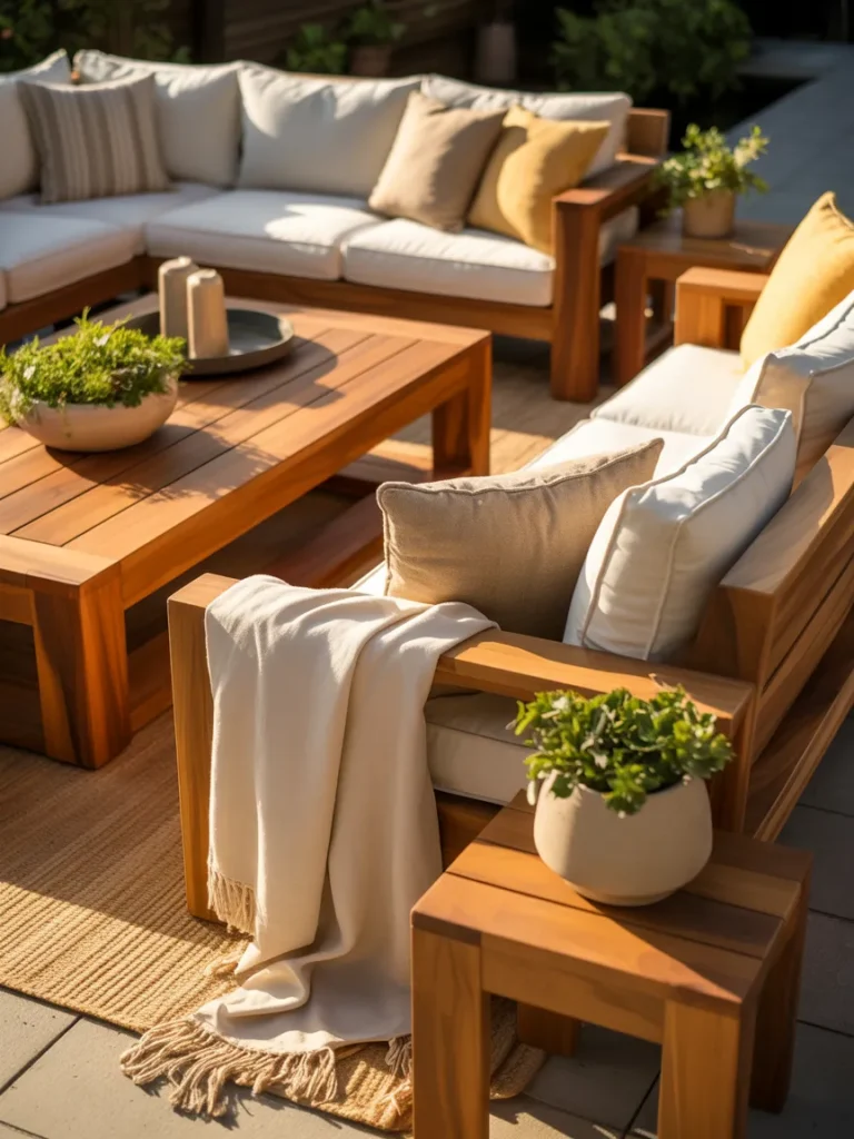 Warm Wood & White Palette
