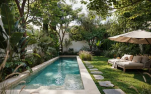 backyard pool house
