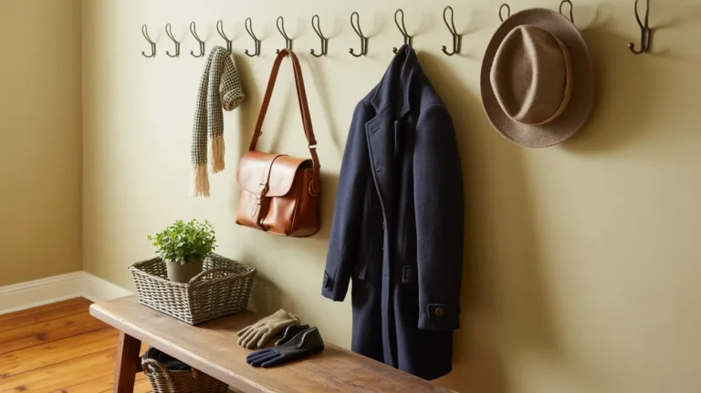 mini mudroom entryway