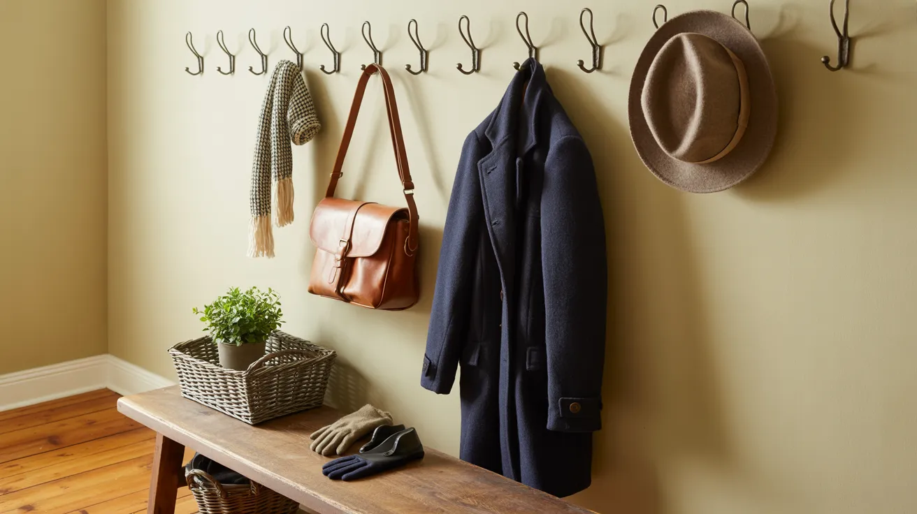 mini mudroom entryway