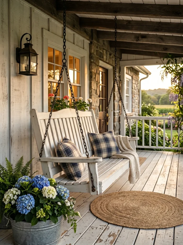The Classic Farmhouse Porch Swing