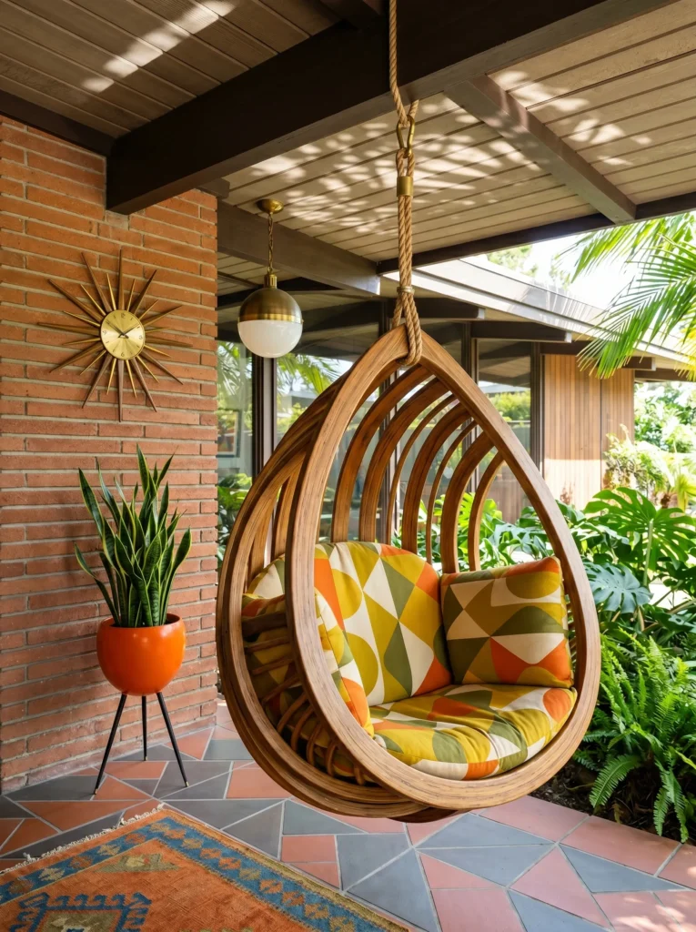Mid-Century Modern Porch Swing