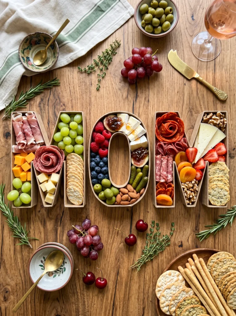Charcuterie "MOM" Letters