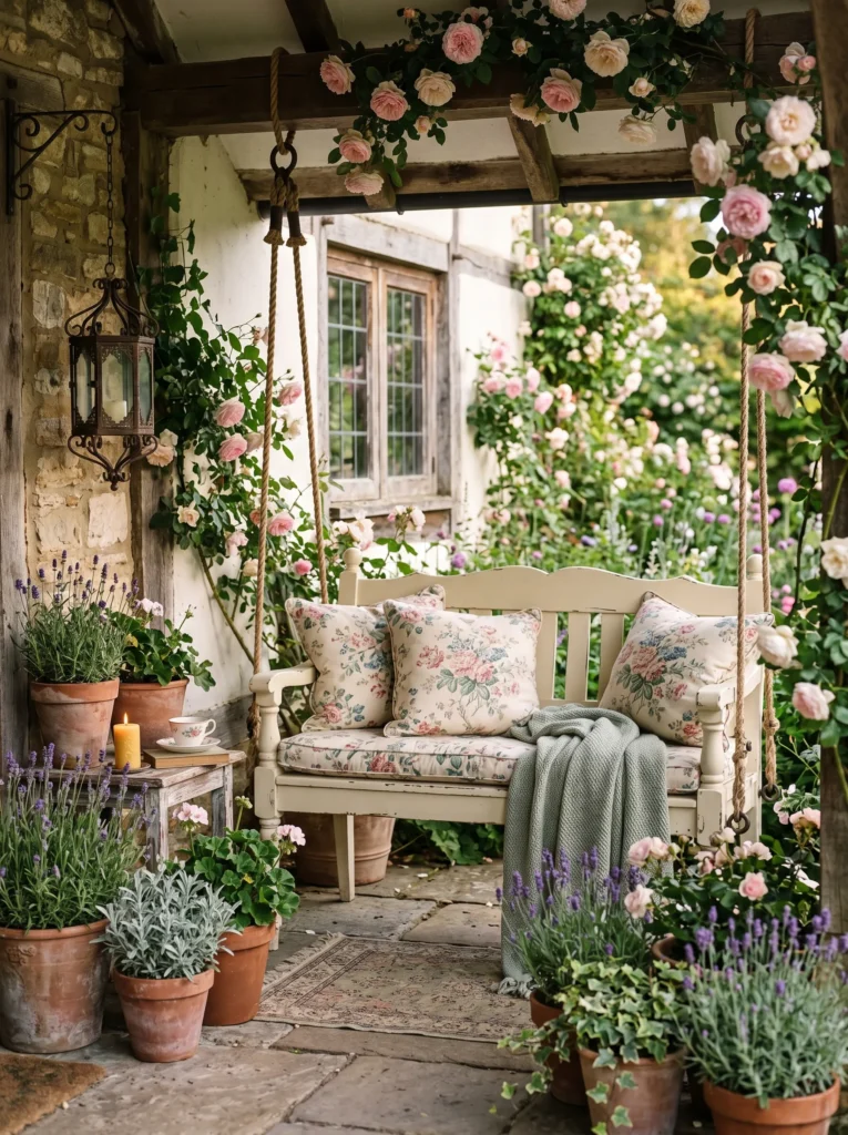 English Cottage Porch Swing