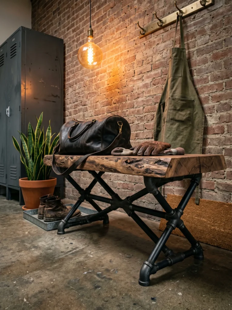 Industrial Pipe Bench
