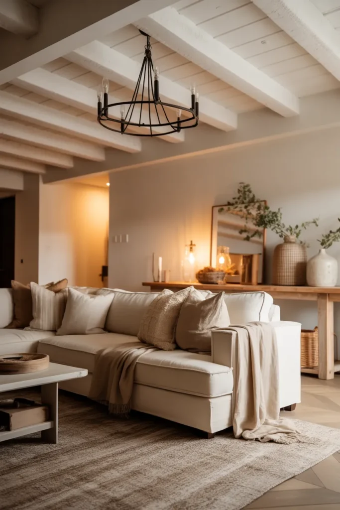 Rustic Wood Beam Ceiling
