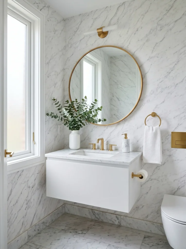 Dramatic Marble-Veining Look