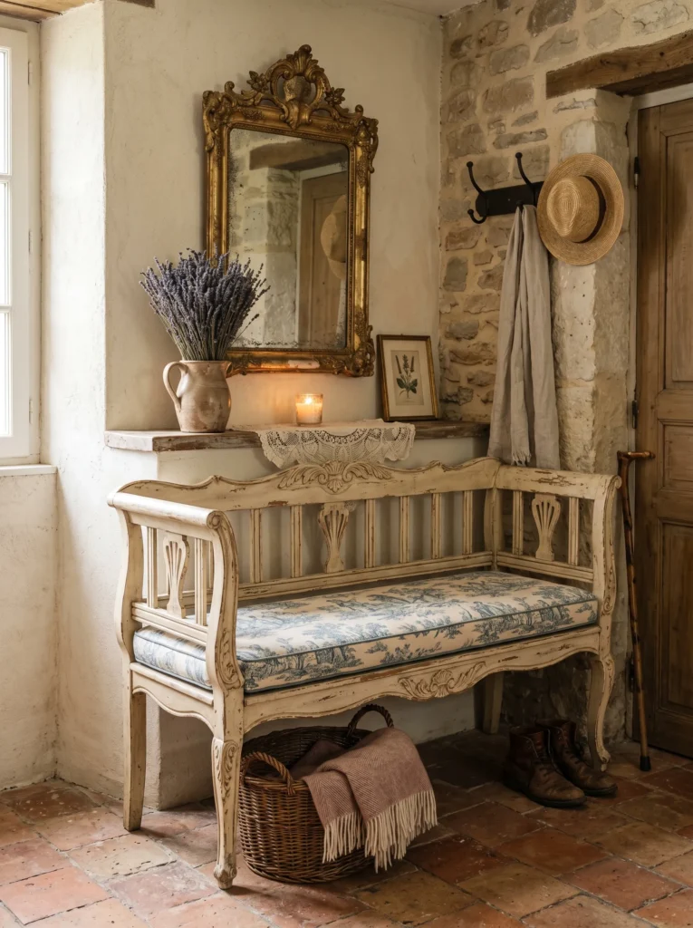 French Country Bench