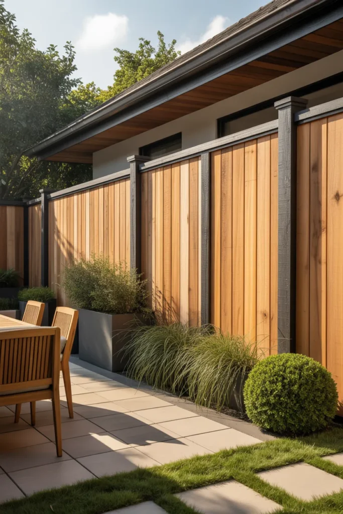 Two-Tone Wood Fence