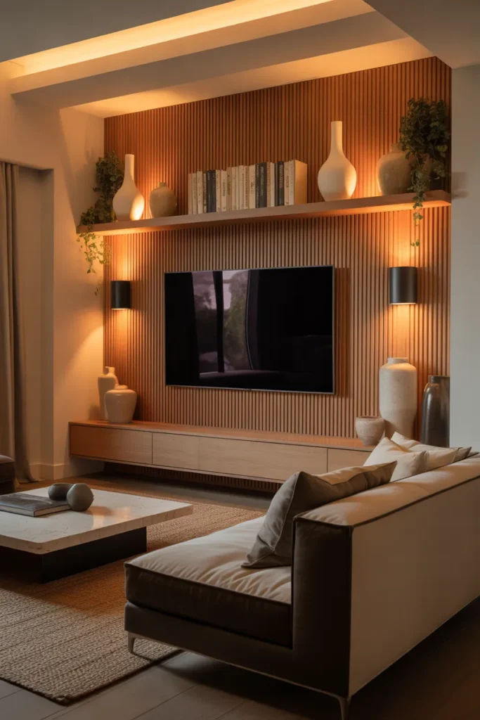 Statement Wood Accent Wall