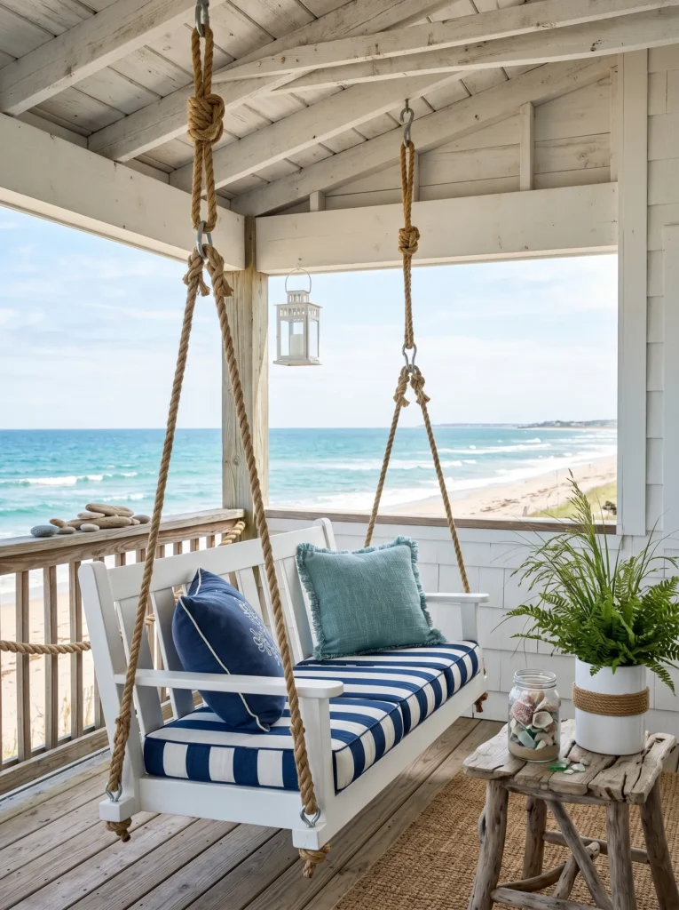 Coastal Retreat Porch Swing
