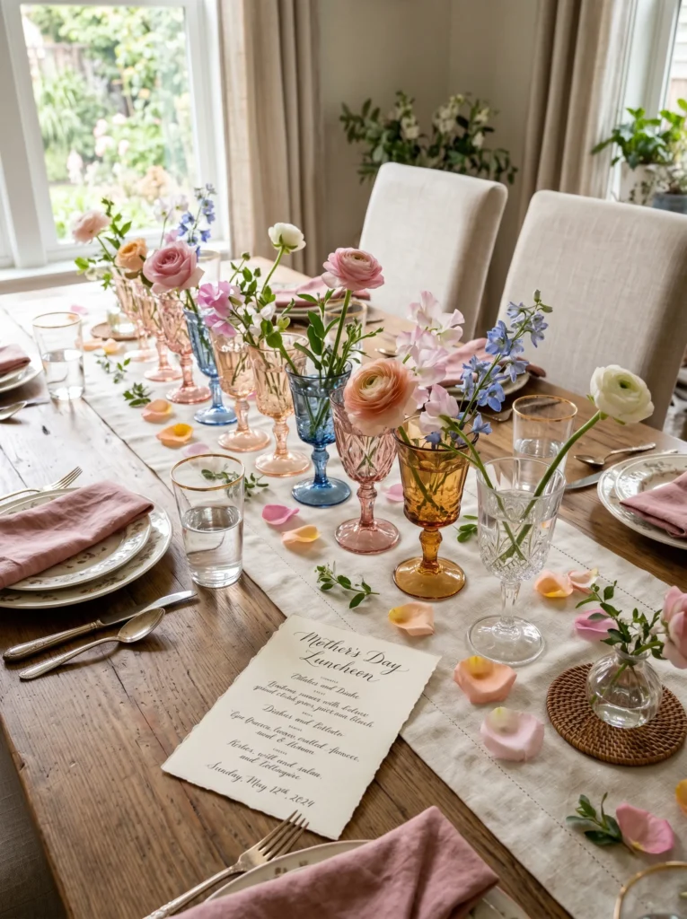 Mixed Floral Goblet Centerpiece
