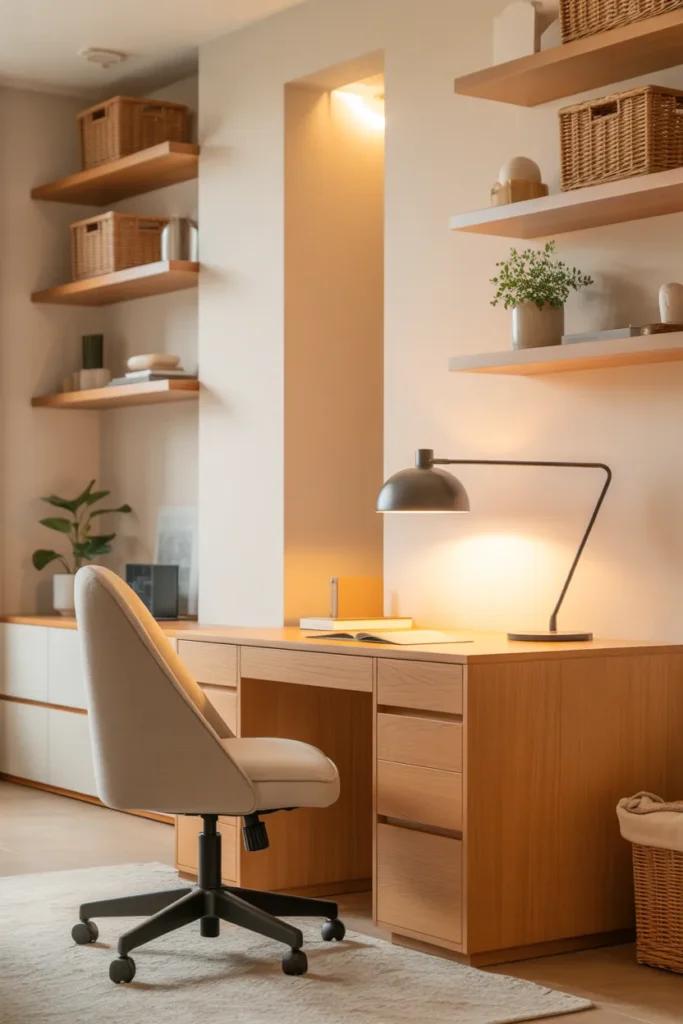 Multi-Use Basement Ideas Workspace
