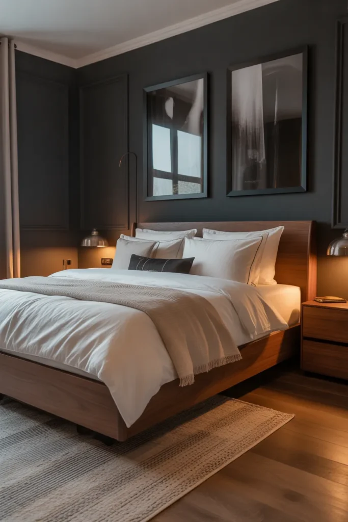 Moody Charcoal Walls