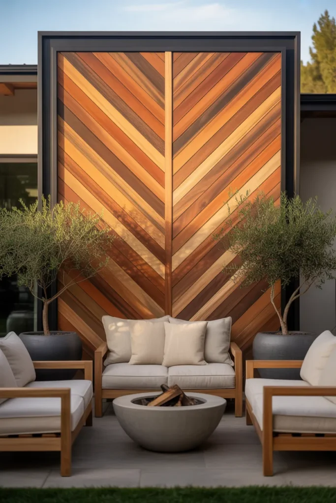 Chevron Fence Design