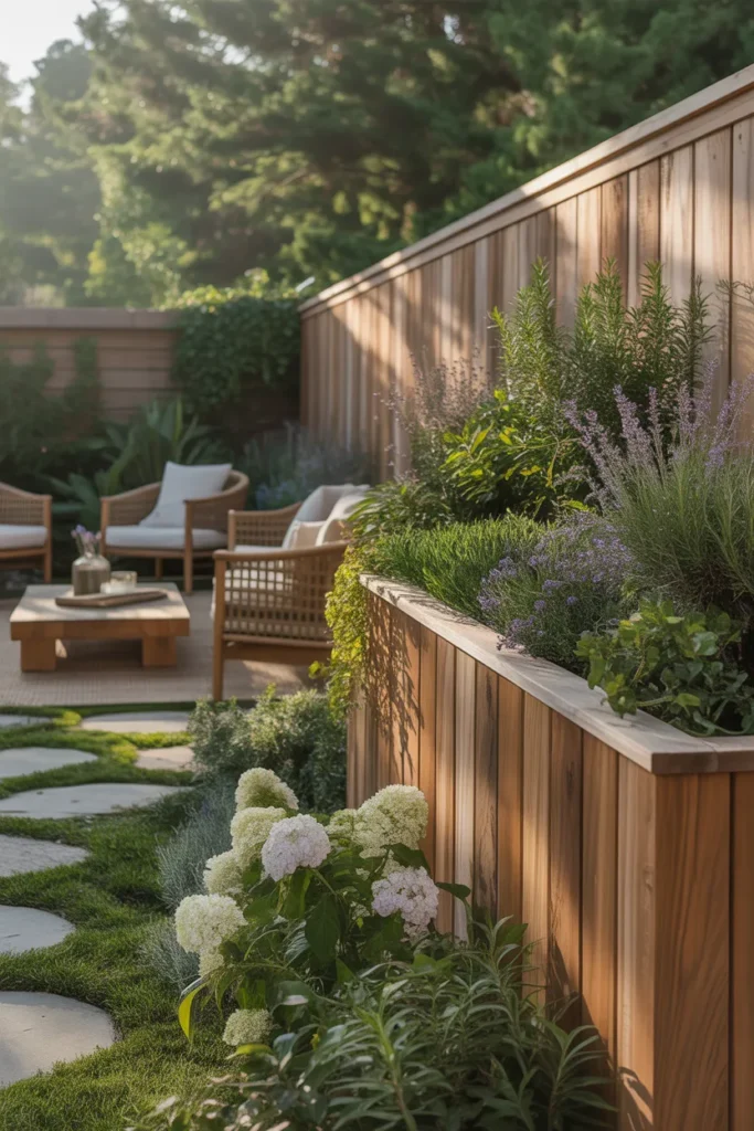 Built-In Planter Fence