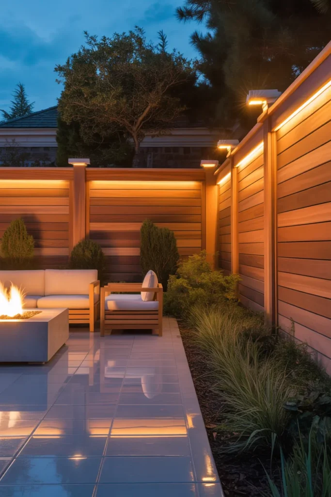 Fence With Lighting