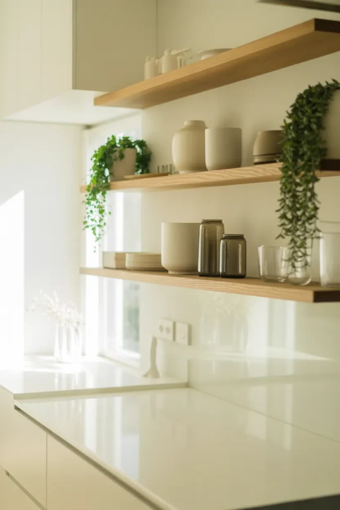 Open Floating Shelves