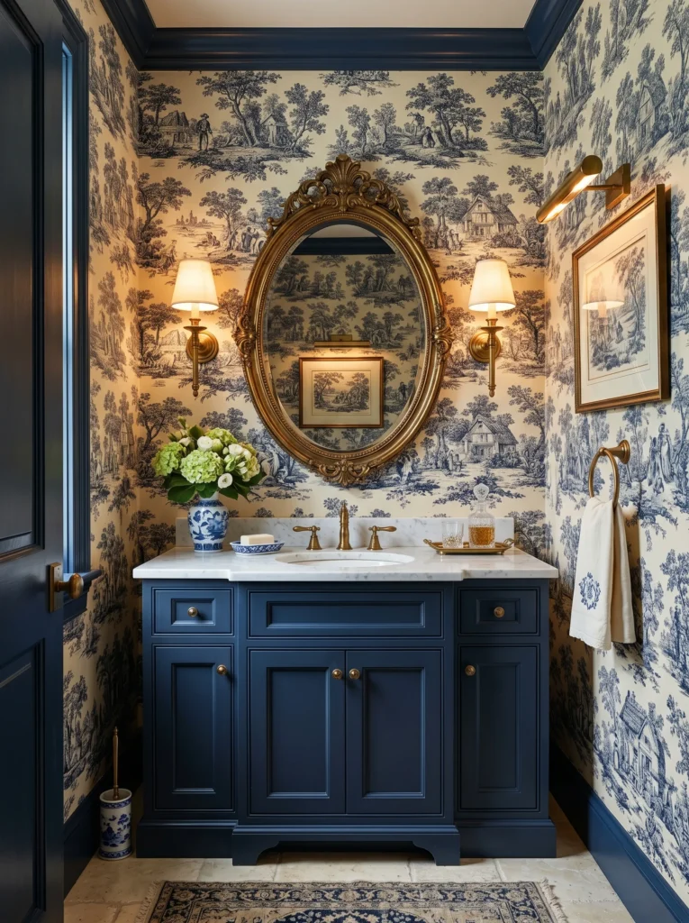 Vintage-Inspired Toile de Jouy