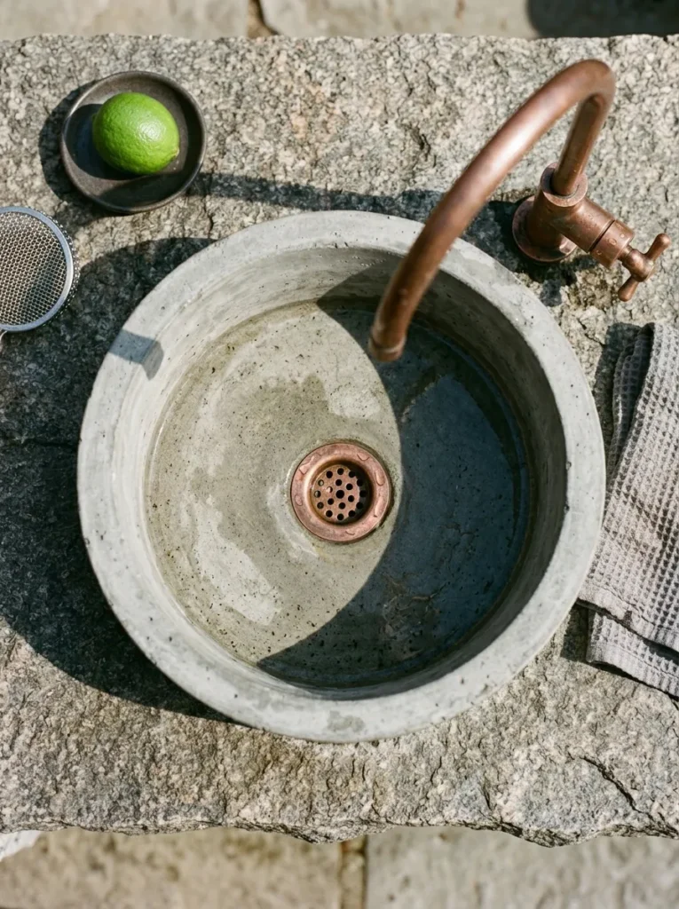 Concrete Sink Station
