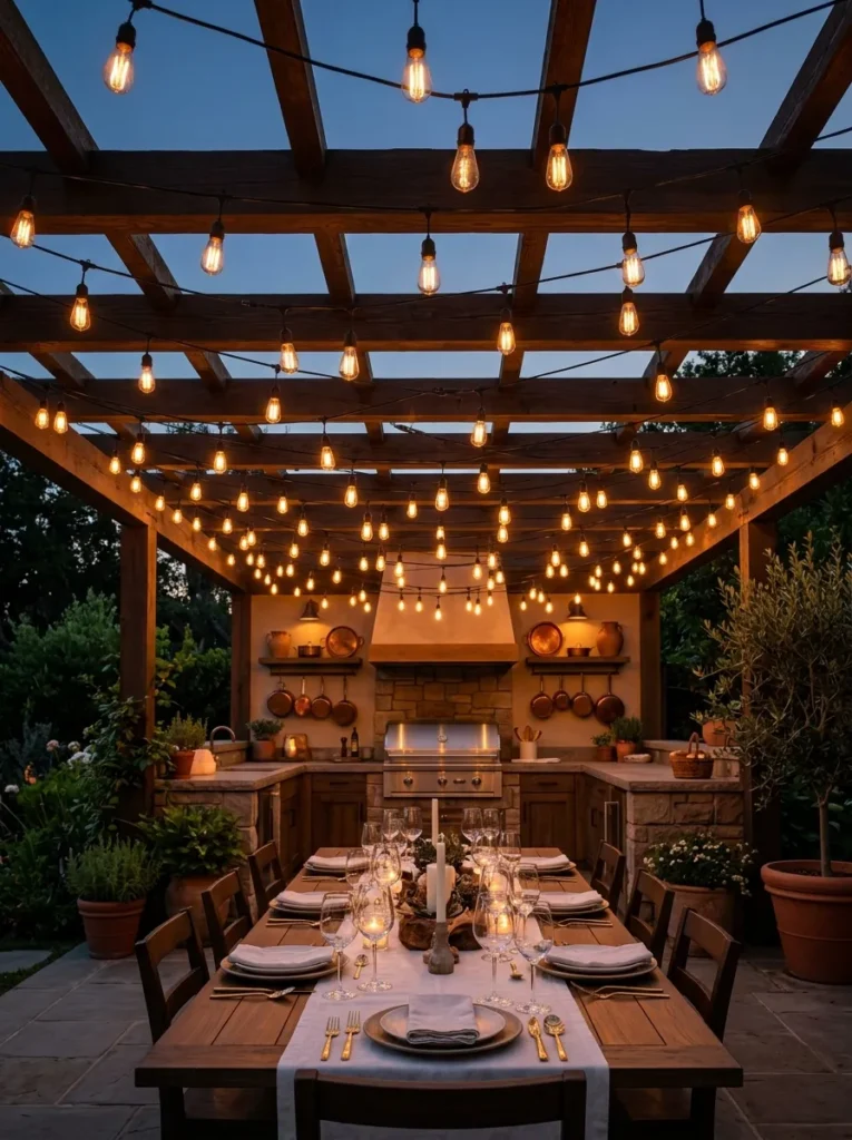 String Light Canopy