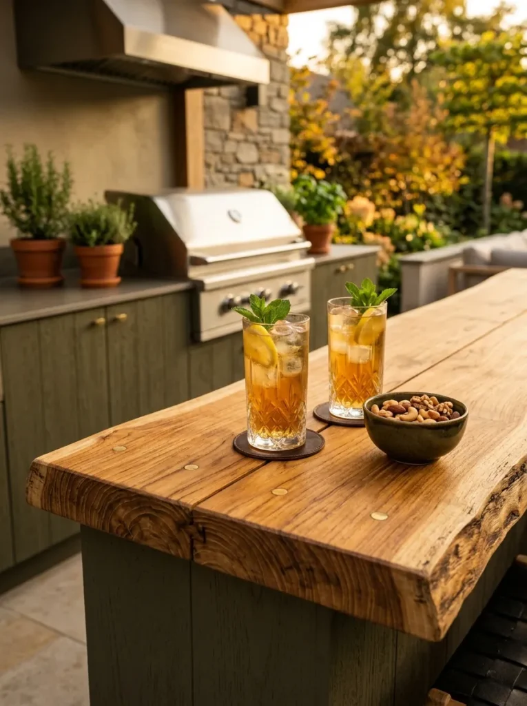 Teak Bar Top