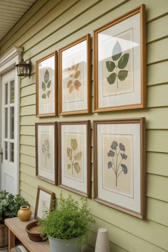Botanical Art Prints in Warm Frames