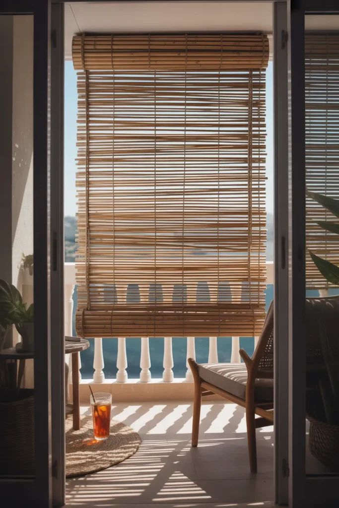 Roll-Up Bamboo Shade