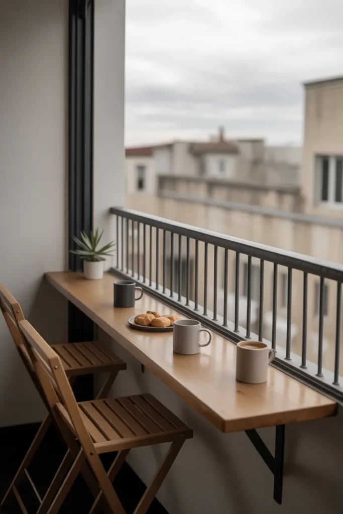 Rail-Mounted Breakfast Bar