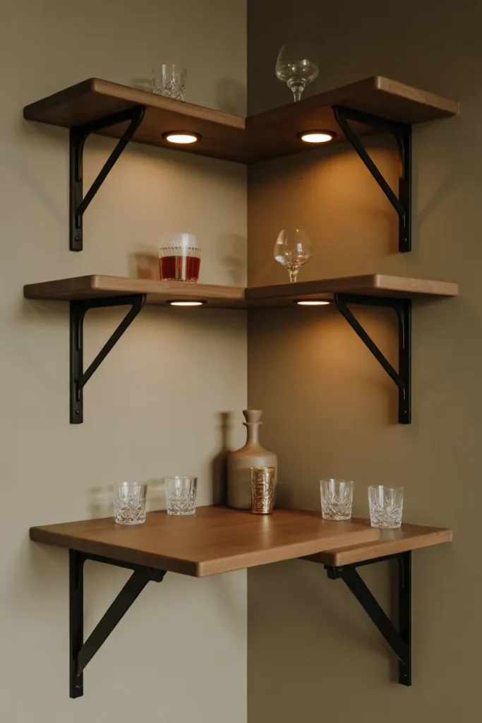 Floating Corner Bar