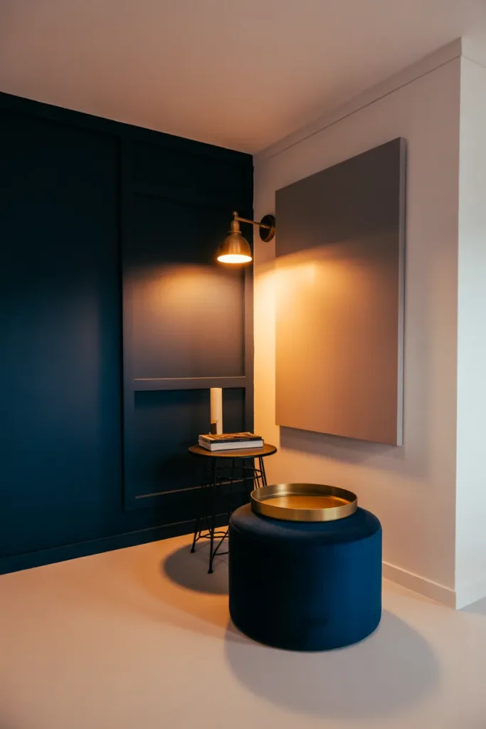 Deep Navy Accent Zone