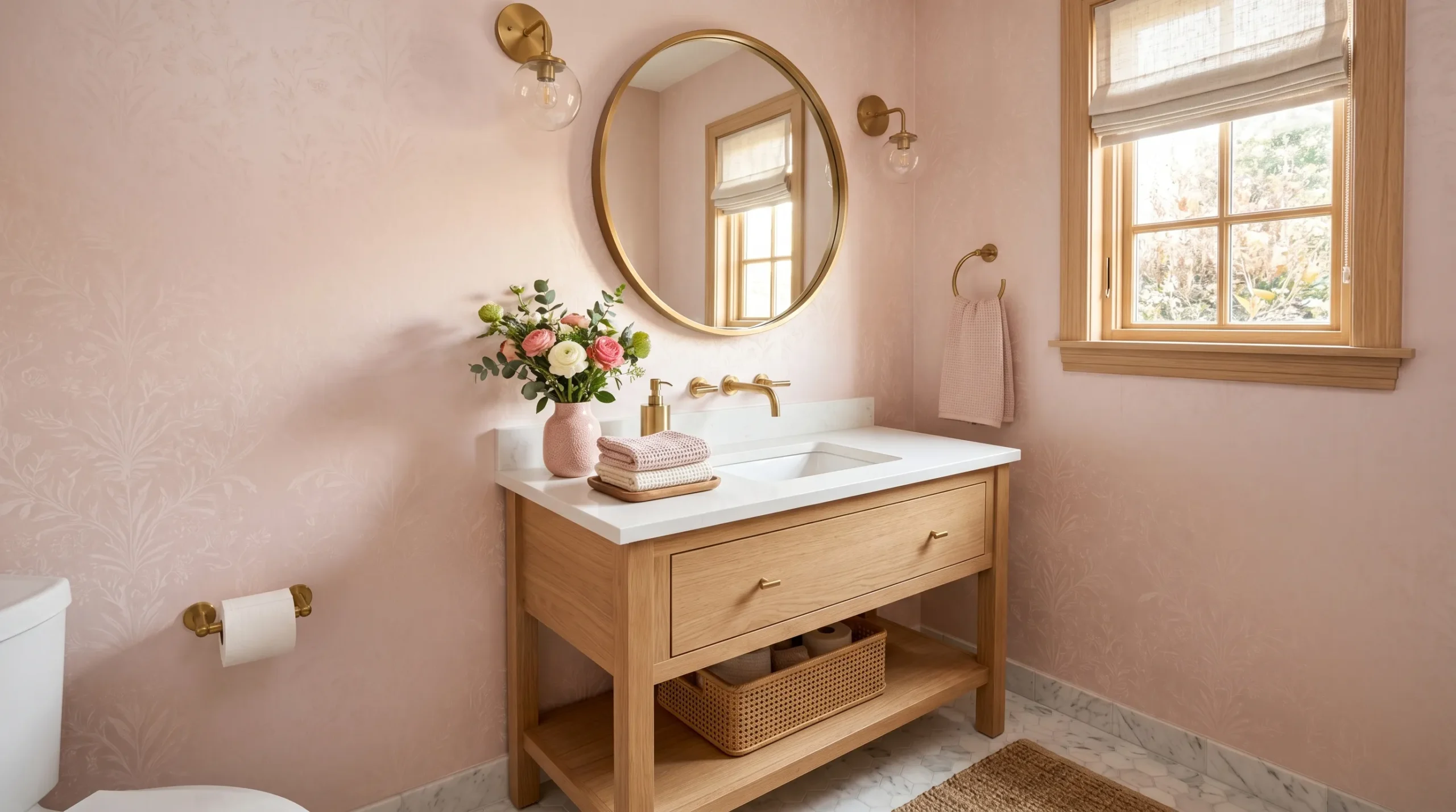 powder room wallpaper
