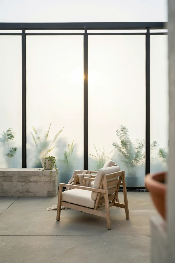 Frosted Glass Panel