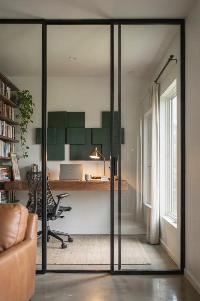 Glass Office Nook