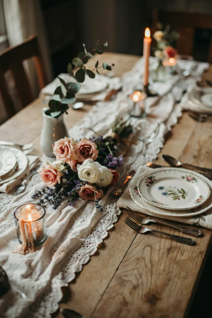 Lace Table Linen Layers