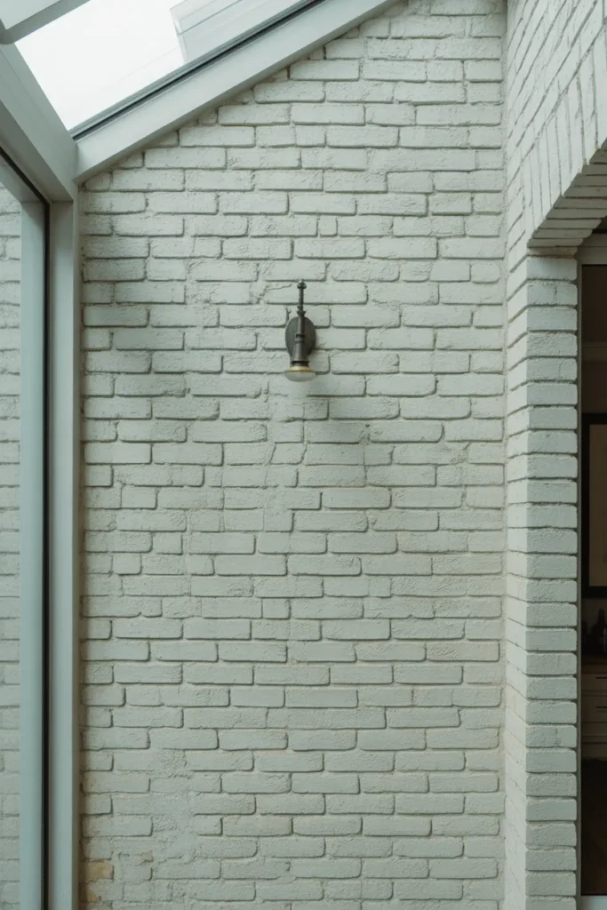 Limewashed Brick Wall