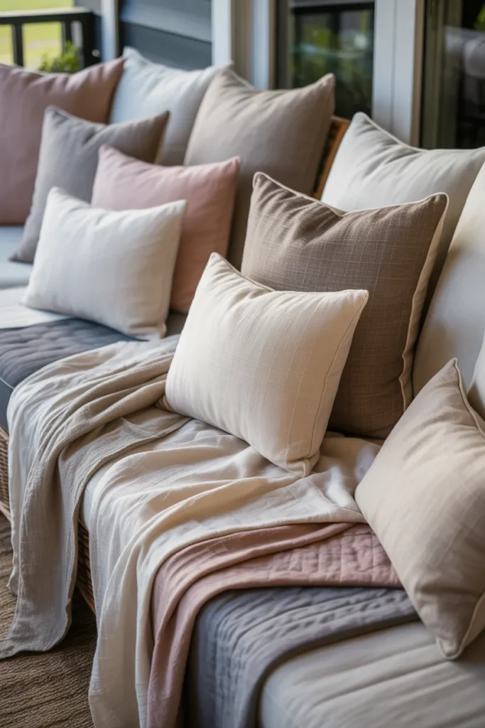  Linen Pillows & Layered Textiles