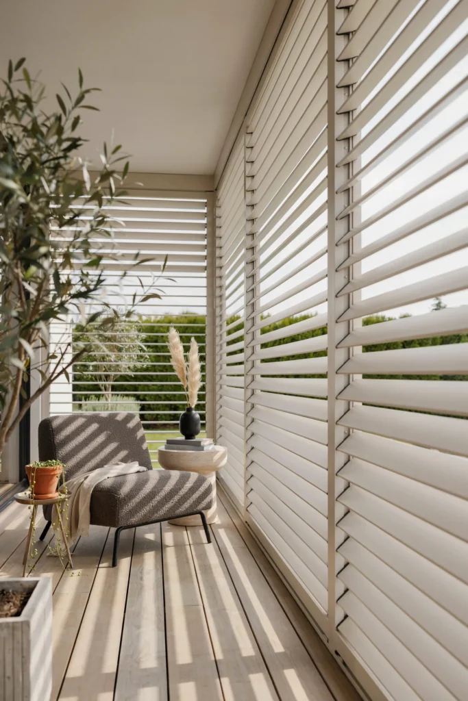 Louvered Panels, Adjustable Privacy
